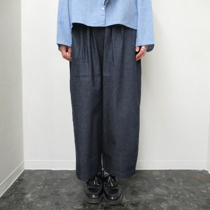 MidiUmi デニムワイドイージーパンツ /INDIGO77 【日本製】